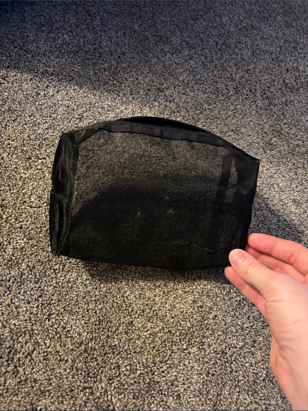 Black Mesh Cosmetic Pouch